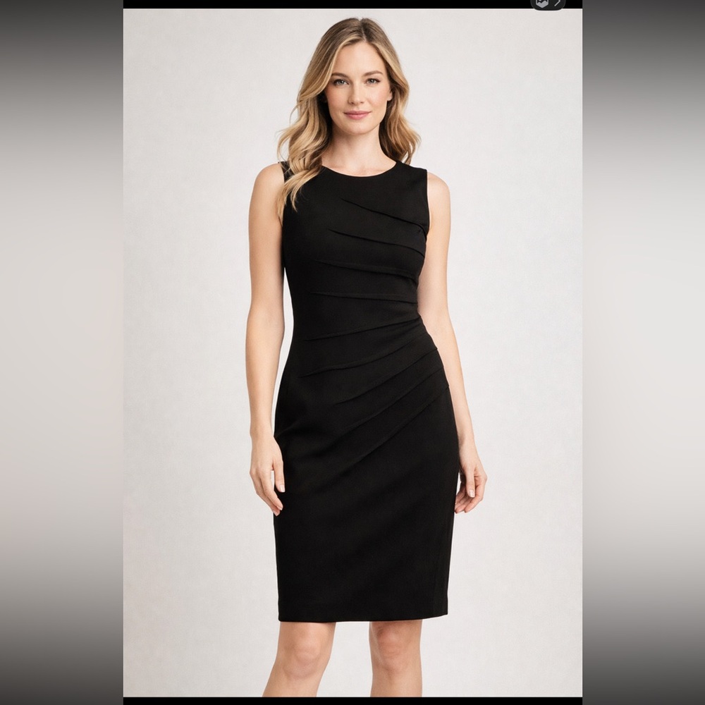Elegant Calvin Klein Black Sleeveless Dress